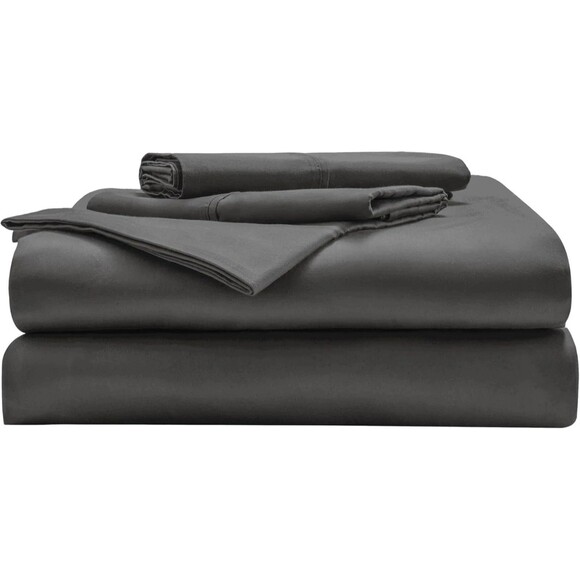 NEW Miracle Made Cotton Bed Sheets NASA Cooling Queen Stone Gray Sheet Set - Picture 3 of 3